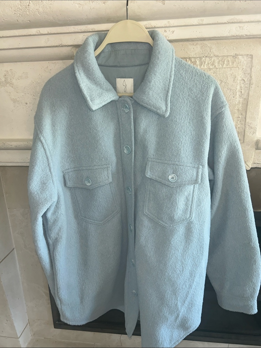 Joie Light Blue Button-Up jacket